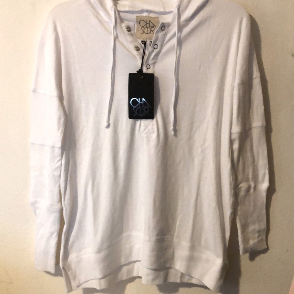 Chaser Henley hoody Size  XS New ! vintage wash. Oversized